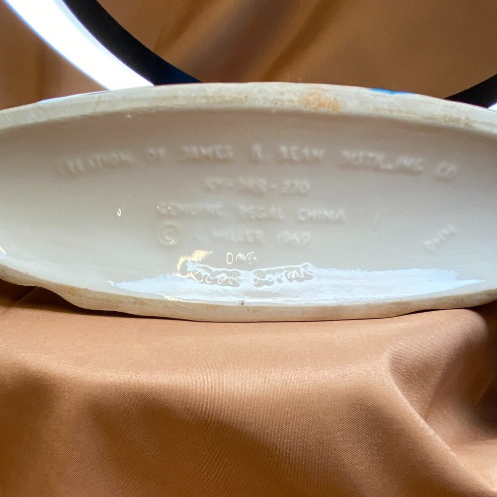 1969 Genuine Regal China Ponderosa Ranch Nevada James Bean Whiskey Decanter - Picture 12 of 14
